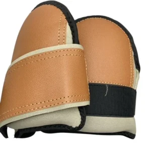 Læder knæpuder soft med velcro